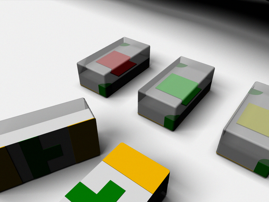 贴片LED SMD 0402（1.0 x 0.5 x 0.4毫米LWH